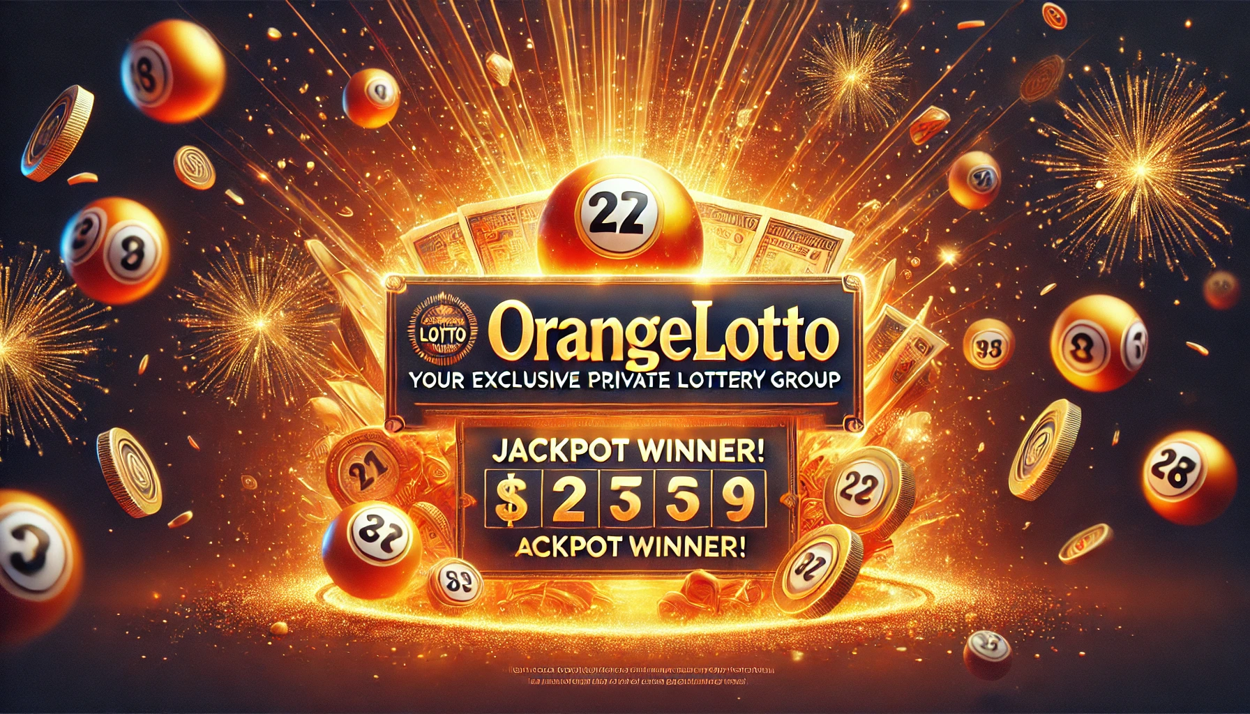 Winning lottery ticket celebration